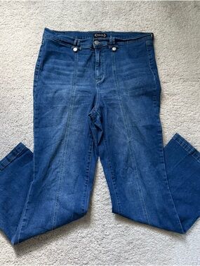 Nanette Lepore Dark Blue Flare Jeans